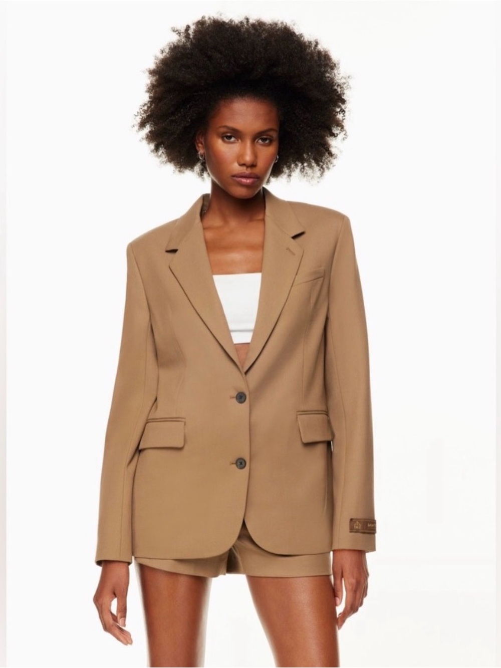Babaton Camel Blazer